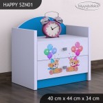 Nočna omarica Happy babies Medvedka z baloni 27 SZN1